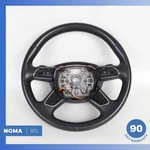 11-18 Audi D4 A8L Steering Wheel W/ Paddle Shifters Black 4H0419091AC Oem. Fixed Price $74.70.