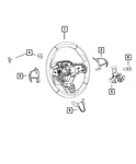 Genuine Mopar Steering Wheel 5ZC01YSAAB. Fixed Price $466.87.