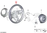 Genuine Mini Cooper Jcw One Sport Strng Wheel,leather Shift Paddles 32306996051. Fixed Price $632.59.