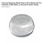 Up Chrome Steering Wheel Hub & Horn Button Kit For Peterbilt Kenworth Trucks. Fixed Price $69.99.