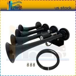4 Trumpets Solenoid Black Air Horn Kit For Truck Car Suv Raging Sound 135DB 12V. Fixed Price $46.79.