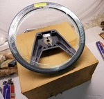 Nos Mopar 1984 85 86 Chrysler Plymouth Dodge Blue Leather Wrapped Steering Wheel. Fixed Price $399.95.