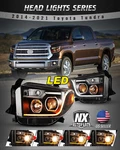 Led Drl Headlight For 14-17 Toyota Tundra Projector Sequential Turn Signal. Fixed Price $299.99.