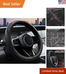 Car Steering Wheel Cover, Microfiber Leather Covers With Anti-.... Fixed Price $23.86.