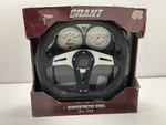 Grant 490 D-shaped Racing Steering Wheel With 1.5" Dish, 13.75" X 11.75". Fixed Price $87.96.