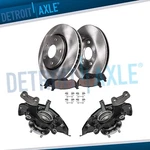 Front Steering Knuckles Hub Rotors Brake Pads For Highlander RX330 RX350 RX400H. Fixed Price $278.18.