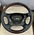 Mercedes W203 C-class Wood Leather Steering Wheel Oem Burl Walnut A2034600903. Fixed Price $499.00.