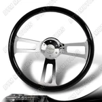 W-power 17-INCH Black Wood Grip 5-HOLE Chrome Spoke 2.5"DEEP Dish Steering Wheel. Fixed Price $135.99.