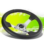 Nrg ST-036CH 350MM 3"DEEP Chrome Spoke Leather Grip Red Stitch Steering Wheel. Fixed Price $160.58.