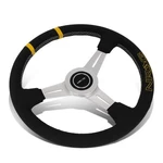 Nrg 360MM Silver Spoke Leather Racing Steering Wheel W/center Mark ST-028BK-Y. Fixed Price $125.99.