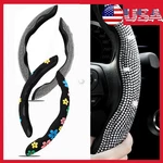 Car Steering Wheel Cover Rhinestone Bling Diamond Girl Women Fashion Accessories. Fixed Price $11.91.