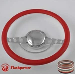 15.5'' Billet Steering Wheels Red Half Wrap Muscle Car Gto Firebird Bonneville. Fixed Price $185.50.