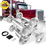 12V/24V Truck Air Chrome Plated Trumpet Horns For Car Train Loud 150DB. Fixed Price $134.31.