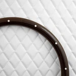 18" Mahogany Wood Half Wrap Riveted Forever Sharp Steering Wheels. Fixed Price $74.95.