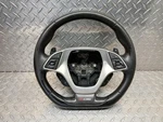 15-19 Corvette Z06 Flat Bottom Steering Wheel With Logo And Blk/red Stitch. Fixed Price $274.95.