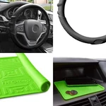 Fh Group Silicone Steering Wheel Cover Grip Design Fits 14.5"-15.5" W/ Dash Mat. Fixed Price $19.99.