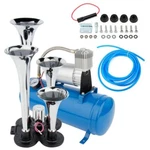 4 Trumpet Air Horn Compressor Tank Gauge Kit 1.6GAL 150PSI For Train Truck Van. Fixed Price $99.12.