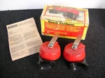 Red Bosch Fanfare Horns Porsche 911 Vw Bms Mercedes Mb Volkswagen Nos. Fixed Price $399.00.