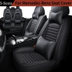 For Mercedes-benz Full Set Pu Leather Car 5 Seat Covers Front Rear Protector Pad. Fixed Price $89.90.