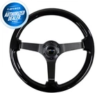 New Nrg 350MM Deep Black Steering Wheel Spoke Center Wood RST-036BK-BK. Fixed Price $198.00.