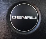 One Gmc Denali Steering Wheel Emblem Logo Badge Sign Avalanche Sierra Acadia. Fixed Price $98.34.