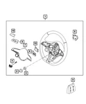 Genuine Mopar Steering Wheel 7VK29LXHAA. Fixed Price $3058.30.