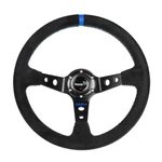 Rastp Universal Racing Steering Wheel Suede Deep Dish 13.58 /345MM 6 Bolts. Fixed Price $70.22.