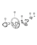 Genuine Mopar Steering Wheel 5NH65LU7AA. Fixed Price $559.26.