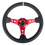 Nrg RST-006RD-Y Reinforced Steering Wheel Blk Leather W/red Spokes. Fixed Price $131.99.
