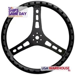 Triple X Race ST-0001BLK, One Black Aluminum Steering Wheel 15IN Dia 1-1/8IN Tub. Fixed Price $100.25.