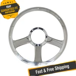 Billet Specialties 30935 3-SPOKE Standard Series GTX01 Style Steering Wheel. Fixed Price $365.05.