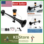 150DB Loud Stainless Steel Train Horn With Compressor - Perfect For 12V Vehicles. Fixed Price $62.99.