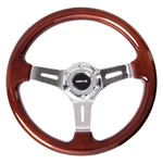 Nrg Innovations 3-SPOKE Classic Wood Grain Steering Wheel Chrome Spokes. Fixed Price $171.33.