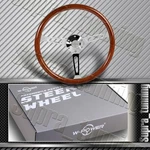 W-power 380MM 15-INCH Steering Wheel Brown Wood Grain 6-HOLES Chrome Spoke. Fixed Price $108.99.