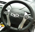Fits Toyota Prius + Plus Black Real Leather Cover For Steering Wheel 2011-2017. Fixed Price $43.65.