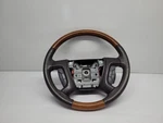 08-12 Buick Enclave Steering Wheel Brown Leather Woodgrain Stereo Cruise Control. Fixed Price $121.91.