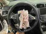 17-20 Ford Fusion Se Black Leather Wrapped Steering Wheel. Fixed Price $65.00.
