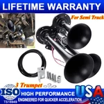 New Air Train 12V Three Trumpet For Cars, Suv And Trucks Loud Viking Horns. Fixed Price $33.99.