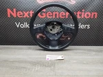 2006 Audi A3 8P Manual Three Spoke Leather Wrapped Steering Wheel With Buttons. Fixed Price $43.42.