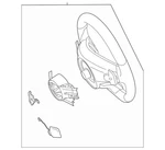 Genuine Mercedes-benz Steering Wheel 099-460-38-10-64-9E38. Fixed Price $3281.80.