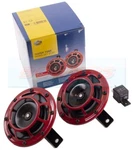 Genuine Hella Supertone 12V Red Grill Dual/twin Disc Horns 118DB High/low. Fixed Price $53.72.