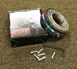 Rdt Neo Chrome 6 Hole Universal Steering Wheel 1" Short Quick Release Adaptor. Fixed Price $34.44.