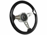 1965-67 Mustang S9 Espresso Steering Wheel Pony Kit, 3 Spoke-holes. Fixed Price $341.99.