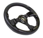 Nrg 320MM Black Leather Inserts Steering Wheel Pilota Style RST-001BK. Fixed Price $114.90.