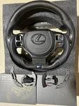 Full Carbon Fiber Steering Wheel Fits Lexus IS500 Complete W/ Paddle Shifters. Fixed Price $699.99.