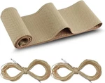 Car Genuine Leather Steering Wheel Cover, Diy Sewing With Needle Hole, Beige. Fixed Price $8.44.
