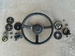 Jeep Oe Leather Steering Wheel For 76-95 Cj, Cherokee, & Wrangler Yj*. Fixed Price $150.00.