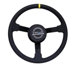 Nrg 380MM Nascar Style Black Alcantara Reinforced Steering Wheel W/ Crushed Pad. Fixed Price $200.00.