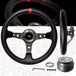 Pvc Gunmetal Drift Speed Steering Wheel Horn With Hub For Miata RX7 RX8 Protege. Fixed Price $54.95.