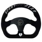 Lightweight Flat 6-BOLT Steering Wheel Black Suede Heartbreak Alcantara Quadro. Fixed Price $84.95.
